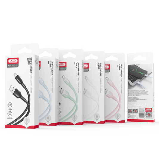 Καλώδιο δεδομένων και φόρτισης USB-A - Lightning XO Design NB212, 18W, 1m, λευκό 
