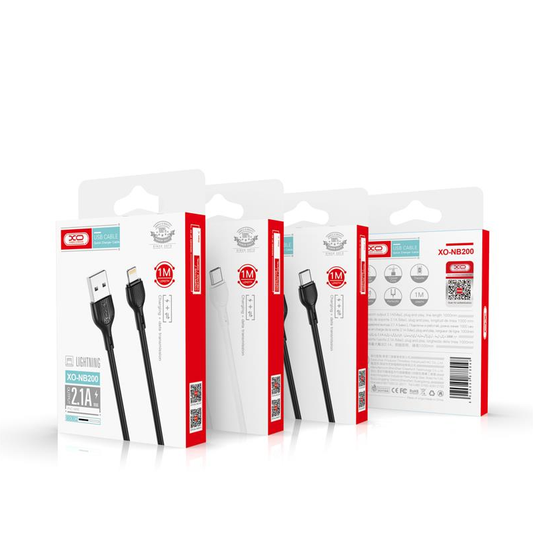 Καλώδιο Δεδομένων και Φόρτισης USB-A - Lightning XO Design NB200, 10W, 1m, Λευκό