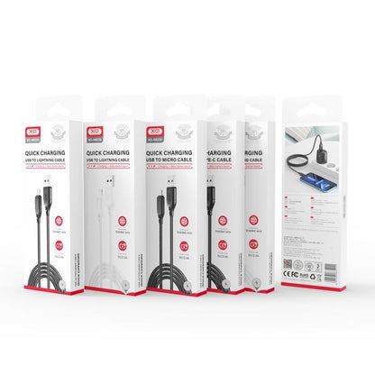 Καλώδιο Δεδομένων και Φόρτισης USB-A - USB-C XO Design NB235, 18W, 1m, Μαύρο