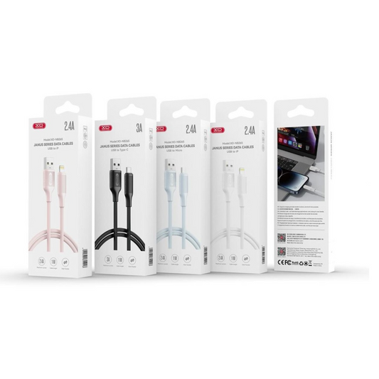 Καλώδιο Δεδομένων και Φόρτισης USB-A - USB-C XO Design NB265, 18W, 1m, Λευκό