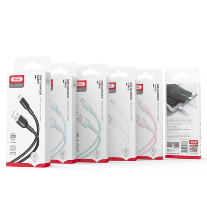 Καλώδιο Δεδομένων και Φόρτισης USB-A - Lightning XO Design NB212, 18W, 1m, Ροζ