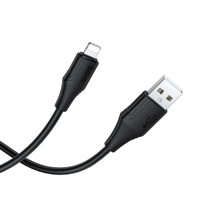 USB-A to Lightning Data and Charging Cable HOCO X124, 18W, 1m, Black