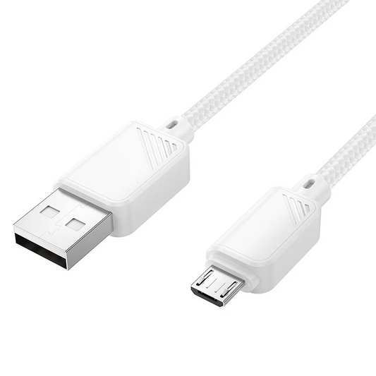 Καλώδιο Δεδομένων και Φόρτισης USB-A - microUSB HOCO X113, 18W, 1μ, Λευκό