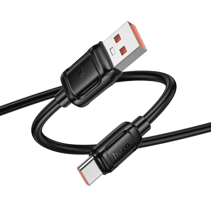 USB-A to USB-C Data and Charging Cable HOCO X115, 100W, 1m, Black