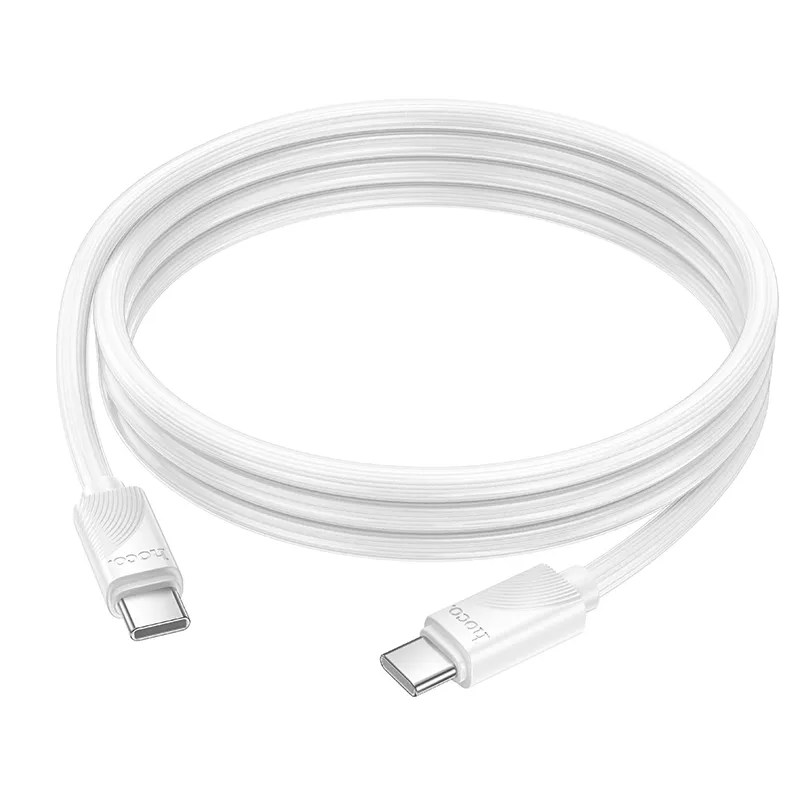 USB-C Data and Charging Cable - USB-C HOCO X114, 60W, 1m, White
