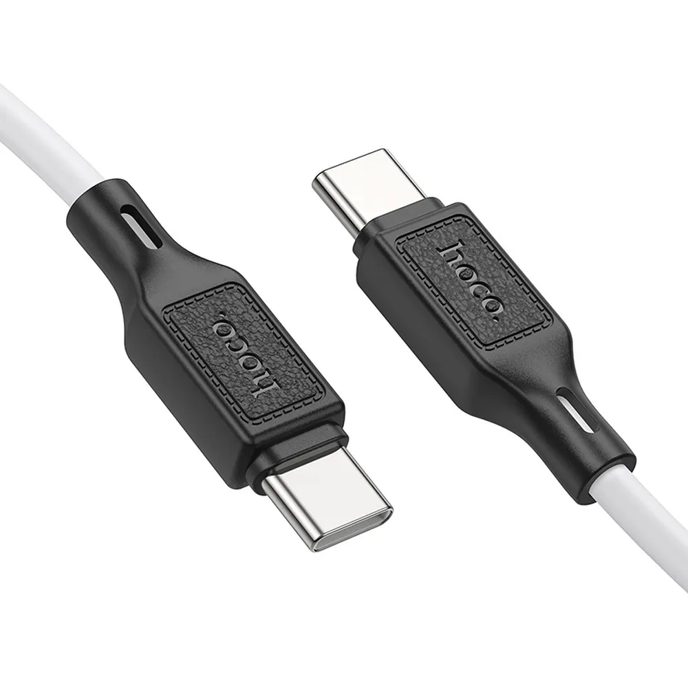 USB-C Data and Charging Cable - USB-C HOCO X90, 60W, 1m, White