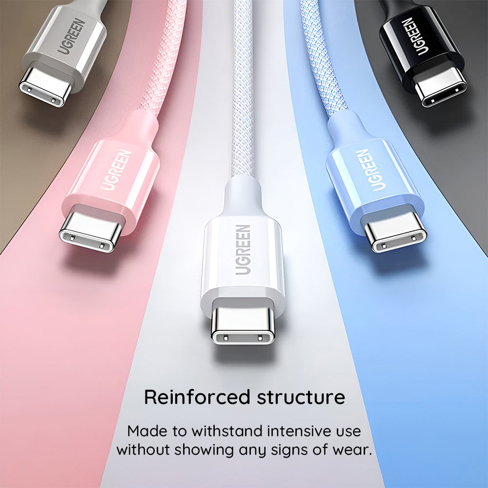Καλώδιο Δεδομένων και Φόρτισης USB-C - USB-C UGREEN L502, 100W, 1m, Πορτοκαλί