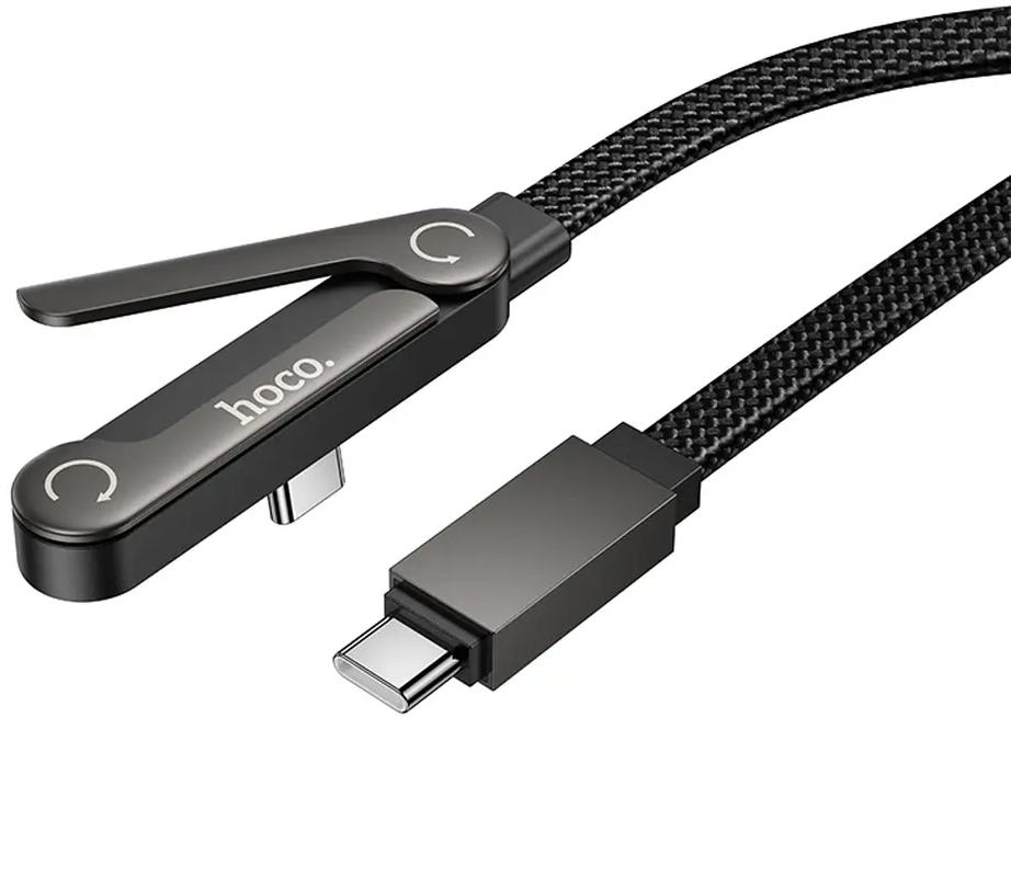 USB-C Data and Charging Cable - USB-C HOCO U150 Exquisite, 60W, 1.2m, Black