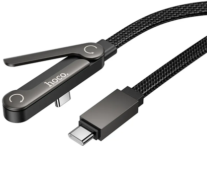 USB-C Data and Charging Cable - USB-C HOCO U150 Exquisite, 60W, 1.2m, Black