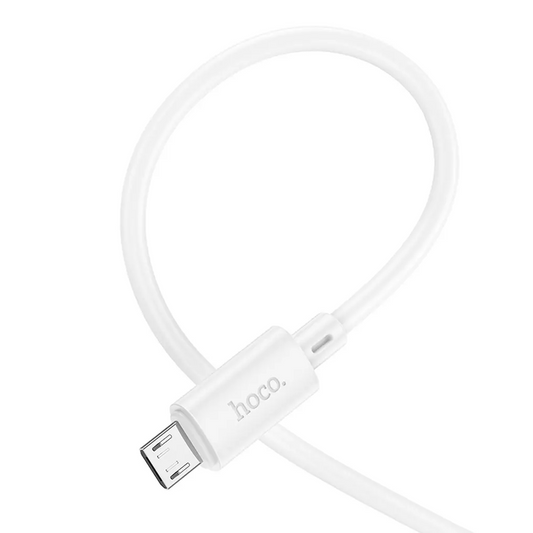 Καλώδιο Δεδομένων και Φόρτισης USB-A - microUSB HOCO X88, 18W, 2μ, Λευκό