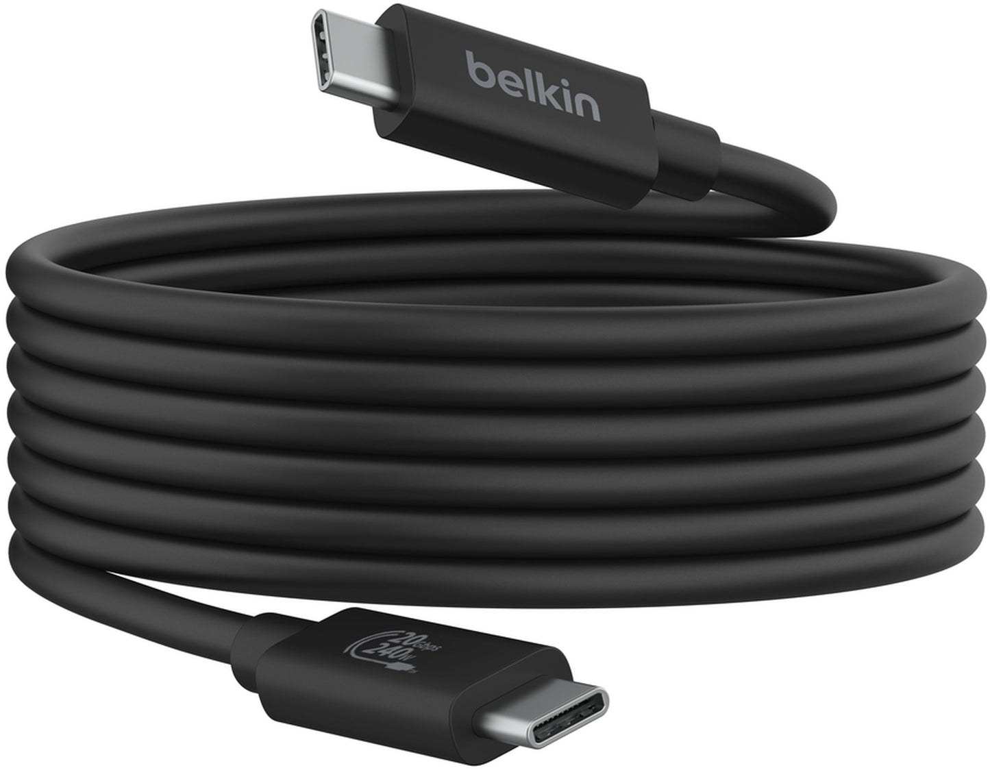 Καλώδιο Δεδομένων και Φόρτισης USB-C - USB-C Belkin Connect, 240W, 2m, Μαύρο INZ004bt2MBK
