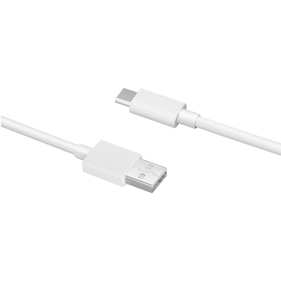 Καλώδιο Δεδομένων και Φόρτισης USB-A - USB-C Oppo DL129, 1μ, Λευκό 611602000006
