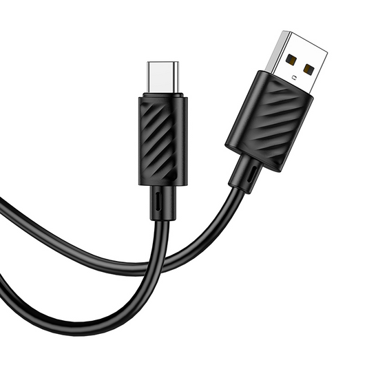 Καλώδιο Δεδομένων και Φόρτισης USB-A - USB-C HOCO X88, 18W, 2μ, Μαύρο
