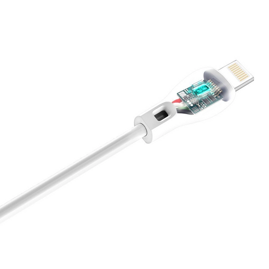 Καλώδιο Δεδομένων και Φόρτισης USB-A - Lightning Dudao L4L, 18W, 1μ, Λευκό