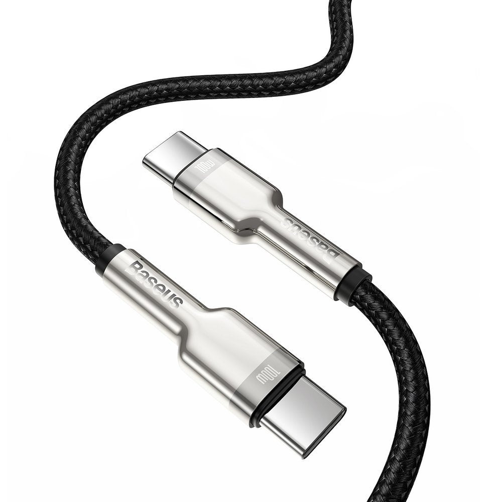 Καλώδιο Δεδομένων και Φόρτισης USB-C - USB-C Baseus Cafule, 100W, 2m, Μαύρο CATJK-D01