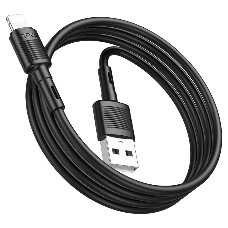 Καλώδιο Δεδομένων και Φόρτισης USB-A - Lightning HOCO X83 Victory, 18W, 1m, Μαύρο