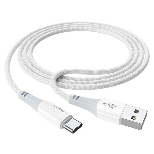 Καλώδιο Δεδομένων και Φόρτισης USB-A - USB-C HOCO X70, 60W, 1m, Λευκό