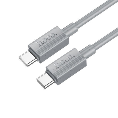 Καλώδιο Δεδομένων και Φόρτισης USB-C - USB-C HOCO X107, 60W, 1m, Γκρι