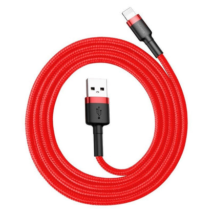 Καλώδιο Δεδομένων και Φόρτισης USB-A - Lightning Baseus Cafule, 18W, 1m, Κόκκινο CALKLF-B09