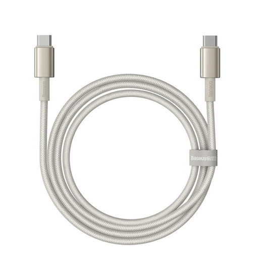 Καλώδιο Δεδομένων και Φόρτισης USB-C - USB-C Baseus Tungsten Gold, 100W, 2m, Χρυσό P10319800G21-01