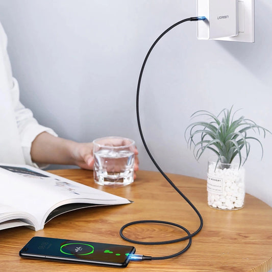 Cablu Date si Incarcare USB-C - USB-C UGREEN US316, 100W, 1.5m, Gri