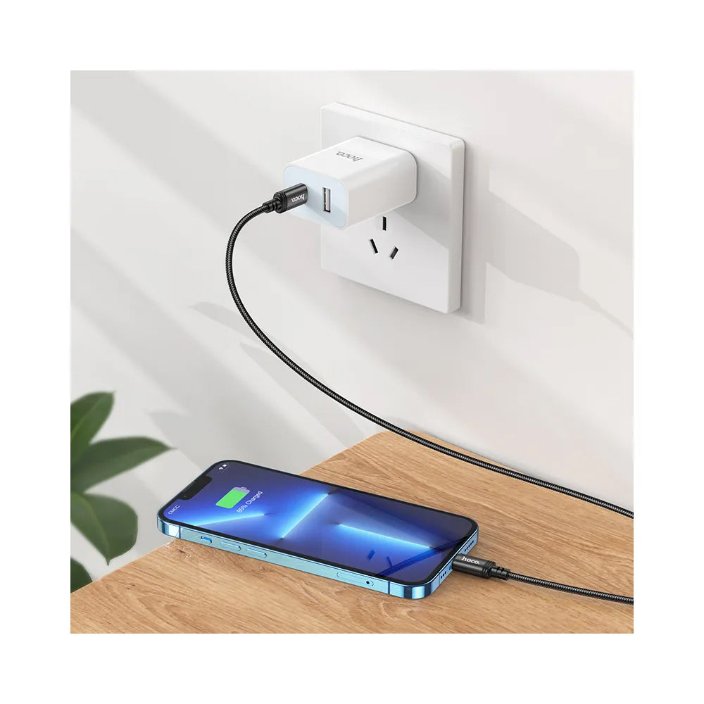 Καλώδιο Δεδομένων και Φόρτισης USB-C - Lightning HOCO X89, 27W, 2m, Μαύρο