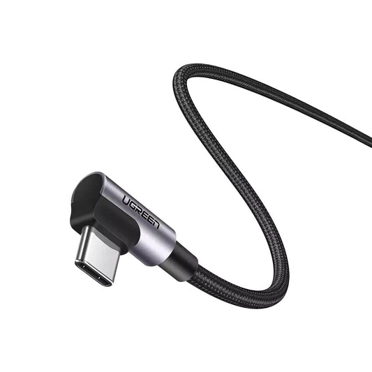 Καλώδιο Δεδομένων και Φόρτισης USB-C - USB-C UGREEN US335 Angled, 100W, 2m, Μαύρο