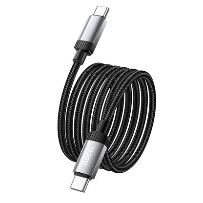 Καλώδιο Δεδομένων και Φόρτισης USB-C - USB-C HOCO X117, 60W, 1m, Μαύρο