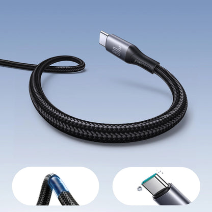 Καλώδιο Δεδομένων και Φόρτισης USB-C - USB-C Joyroom S-A28 Flash, 60W, 1m, Μαύρο