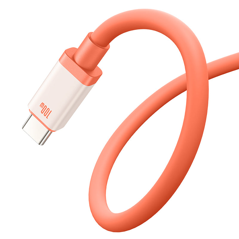 USB-A to USB-C Data and Charging Cable Baseus Zero Degree Series, 100W, 2m, Red