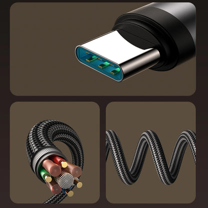 Καλώδιο Δεδομένων και Φόρτισης USB-C - USB-C Joyroom S-A56 EnjoyX Angled, 60W, 1.2m, Μαύρο