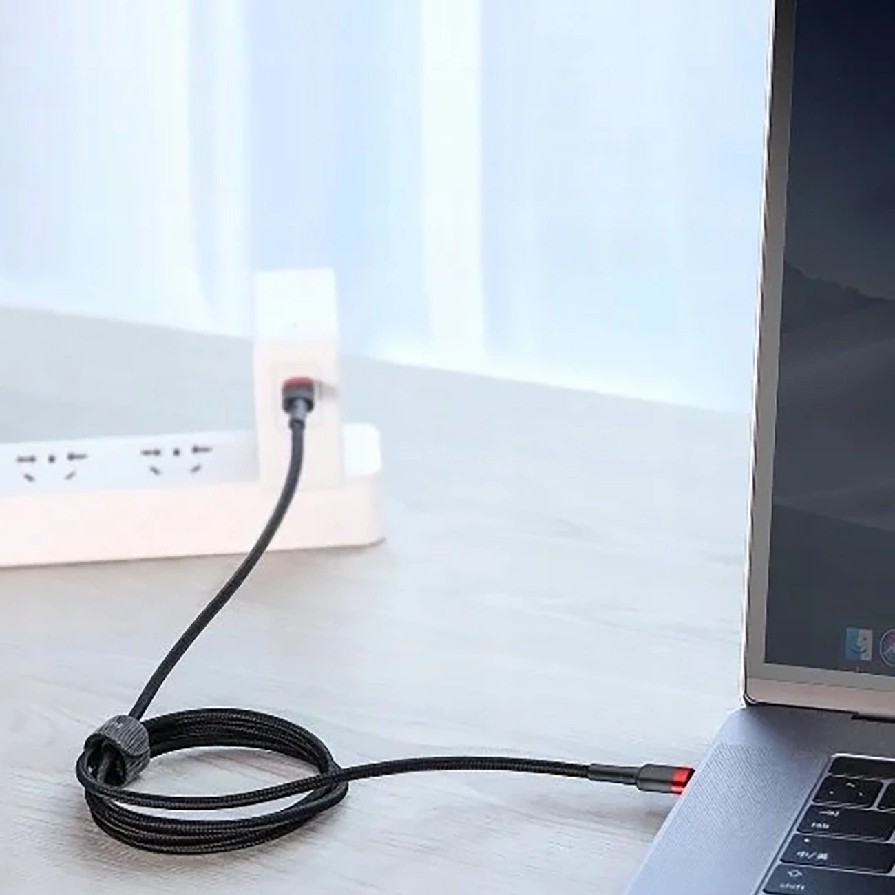 Καλώδιο Δεδομένων και Φόρτισης USB-C - USB-C Baseus Cafule, 100W, 2m, Γκρι CATKLF-BLG1