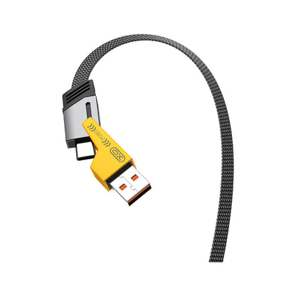 Καλώδιο Δεδομένων και Φόρτισης USB-A / USB-C - Lightning / USB-C XO Design NB283, 60W, 1m, Γκρι