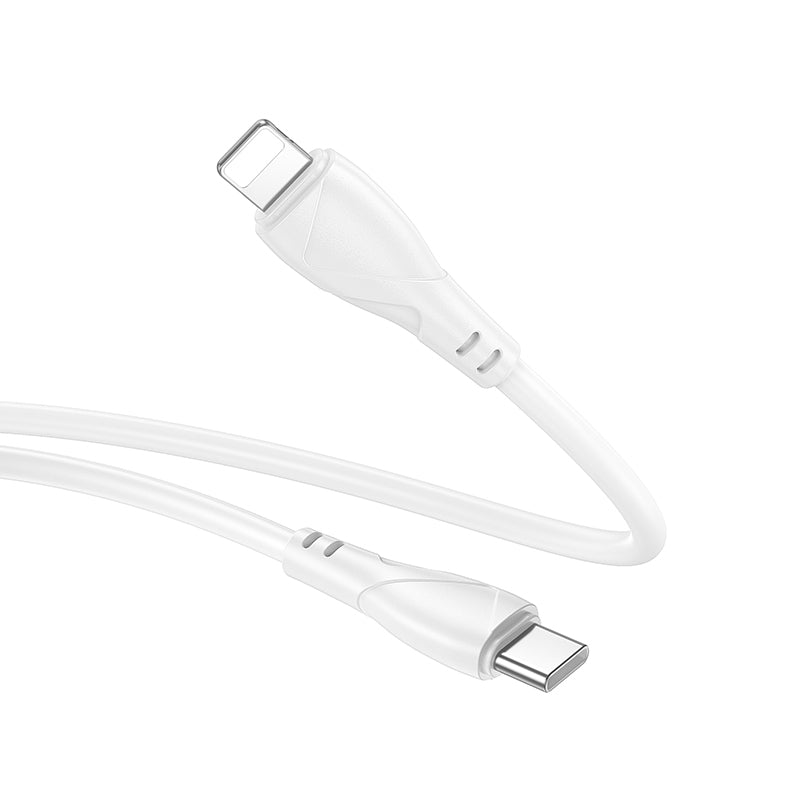 USB-C Data and Charging Cable - USB-C Borofone BX121 Energy, 60W, 1m, White
