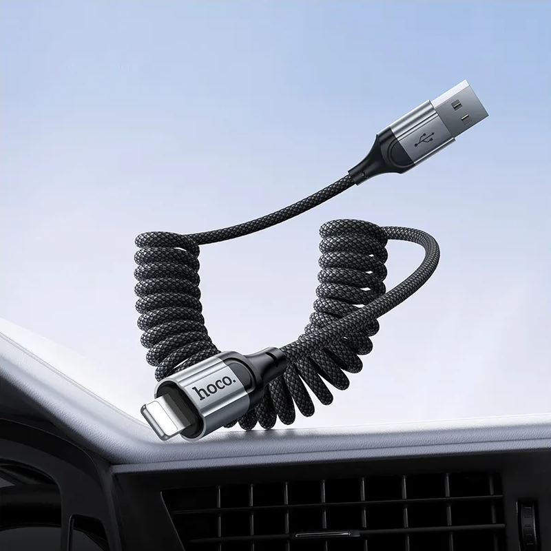 Καλώδιο Δεδομένων και Φόρτισης USB-A - Lightning HOCO X121, 27W, 1.5m, Μαύρο