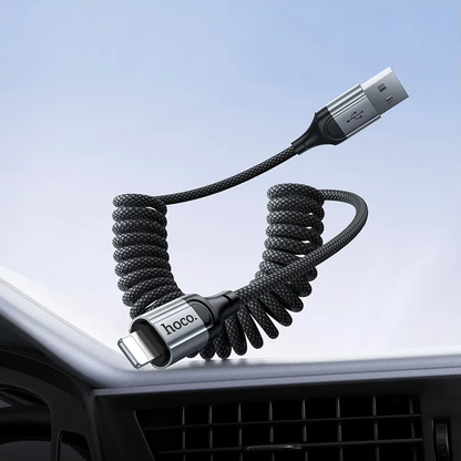 Καλώδιο Δεδομένων και Φόρτισης USB-A - Lightning HOCO X121, 27W, 1.5m, Μαύρο
