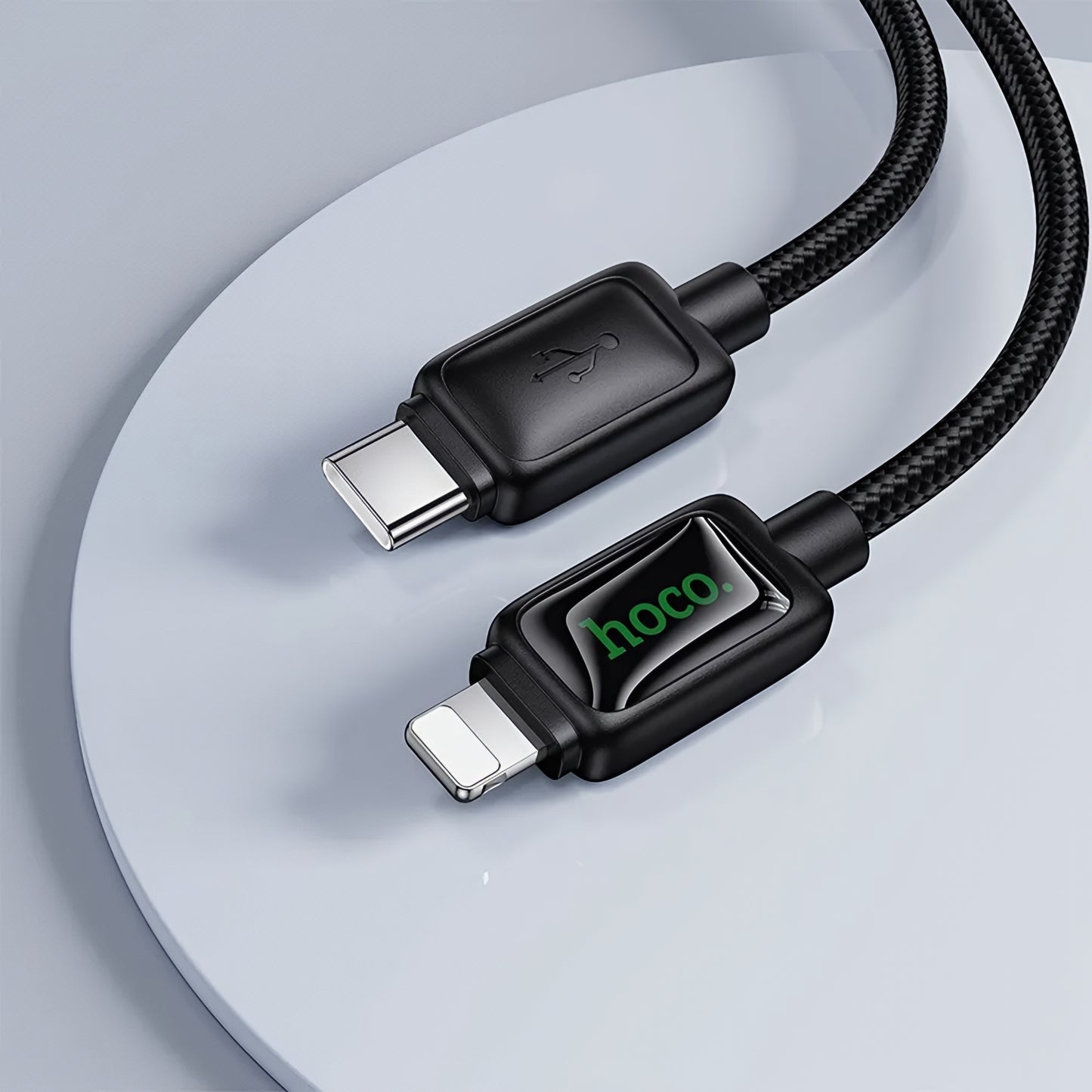 Καλώδιο Δεδομένων και Φόρτισης USB-C - Lightning HOCO U146, 30W, 1.2m, Μαύρο