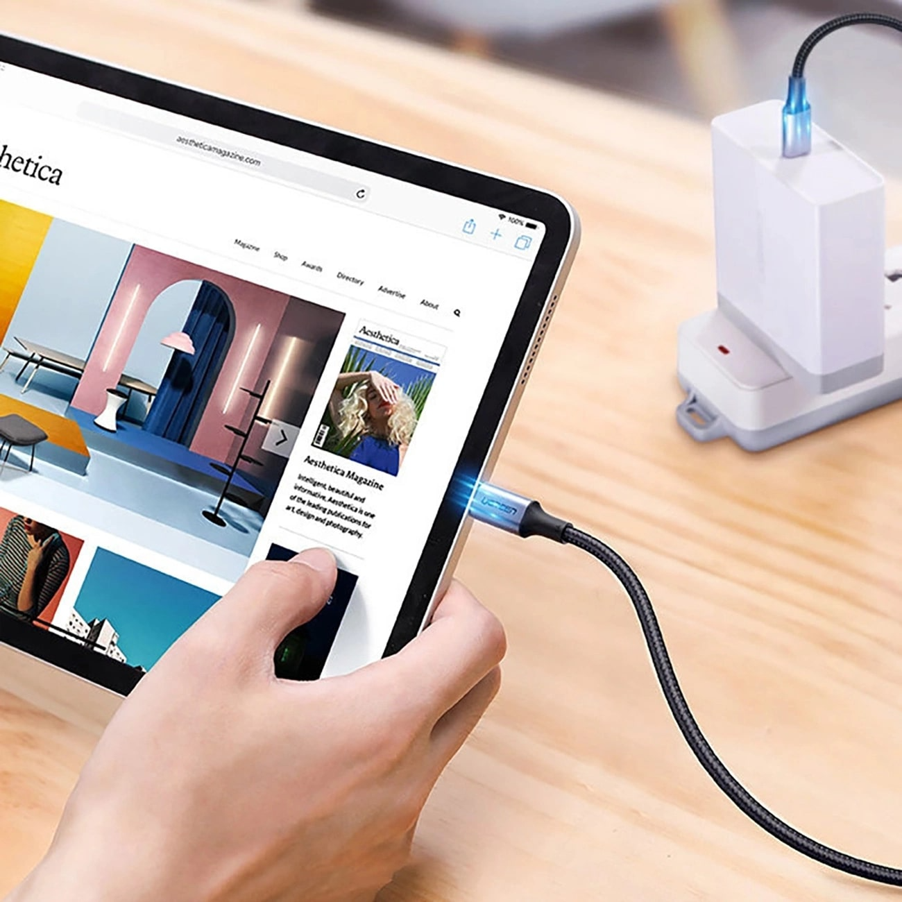 Καλώδιο Δεδομένων και Φόρτισης USB-C - USB-C UGREEN US316, 100W, 3m, Γκρι