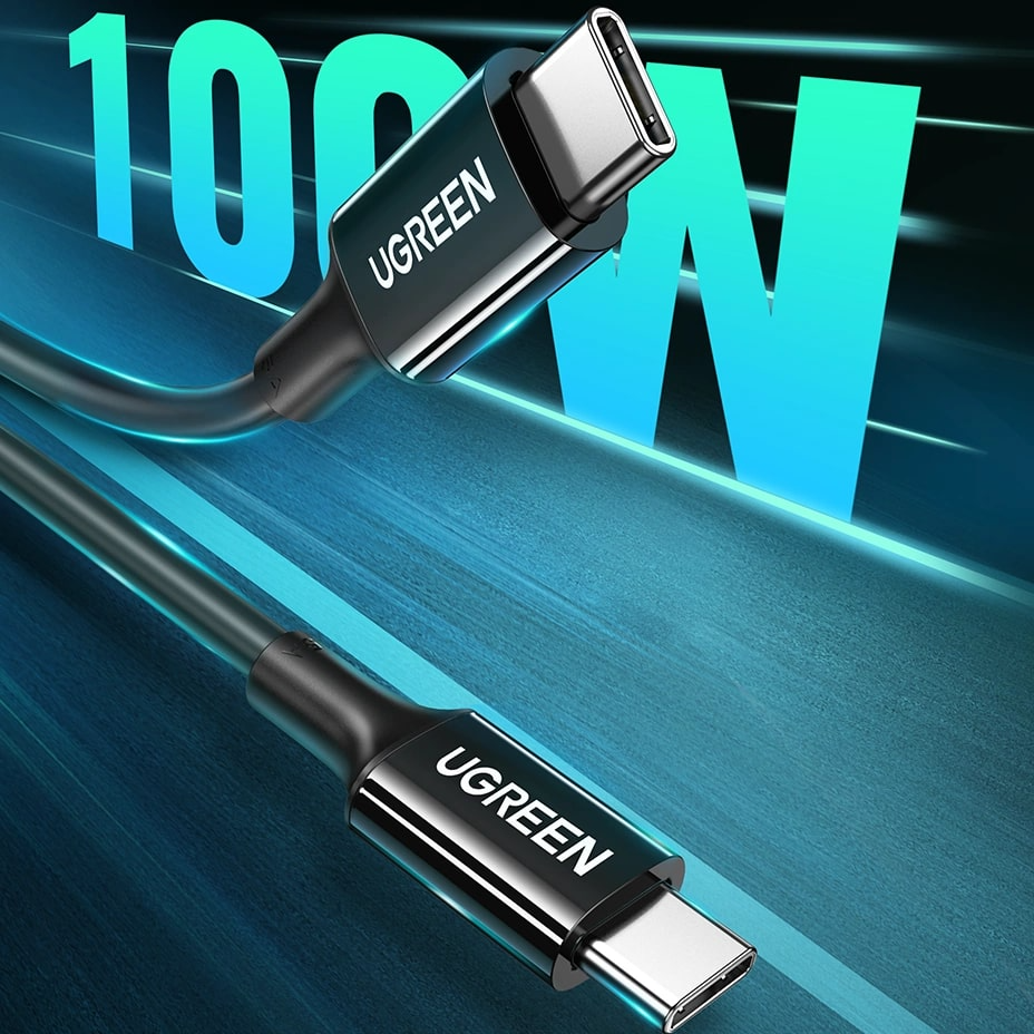 Καλώδιο Δεδομένων και Φόρτισης USB-C - USB-C UGREEN US300, 100W, 2m, Μαύρο