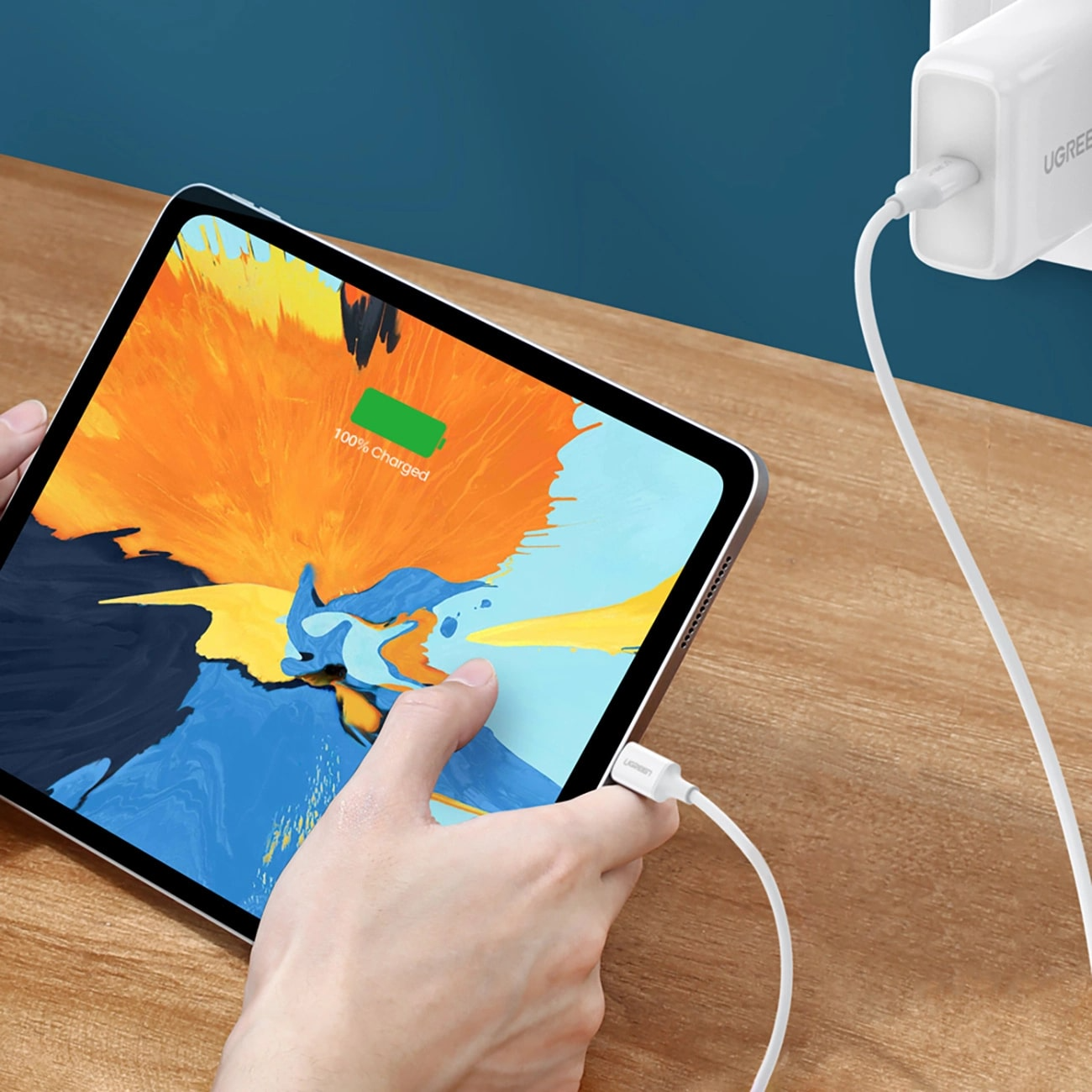 Καλώδιο Δεδομένων και Φόρτισης USB-C - USB-C UGREEN US264, 60W, 0.5m, Λευκό