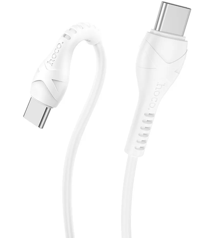 USB-C Data and Charging Cable - USB-C HOCO X37, 60W, 1m, White