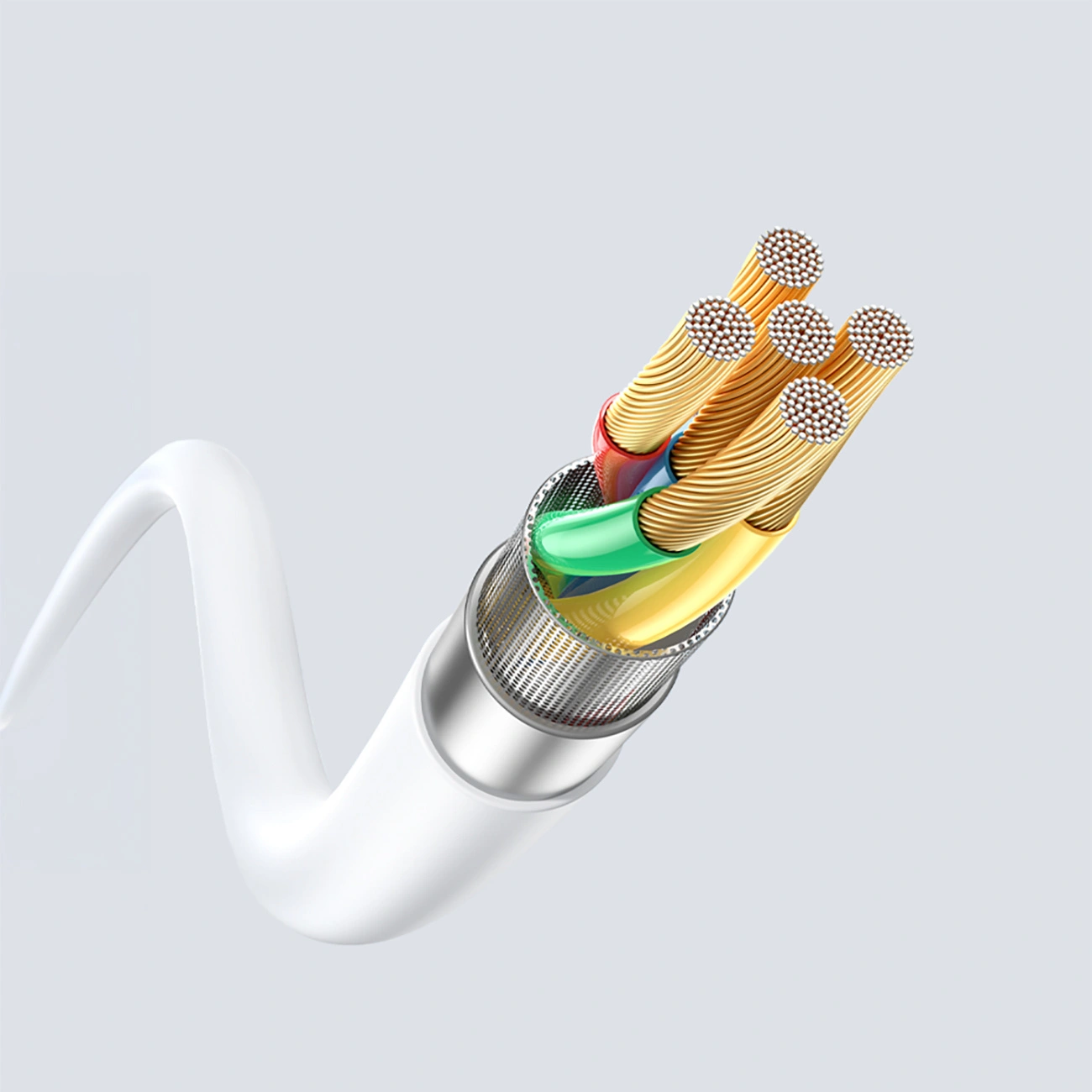 Καλώδιο Δεδομένων και Φόρτισης USB-A - USB-C Dudao L25ST, 100W, 1m, Λευκό