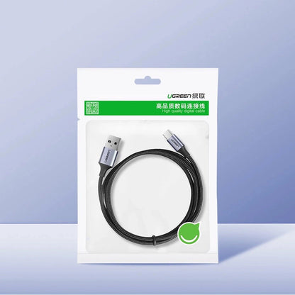 Καλώδιο Δεδομένων και Φόρτισης USB-A - USB-C UGREEN US288, 18W, 1.5m, Μαύρο