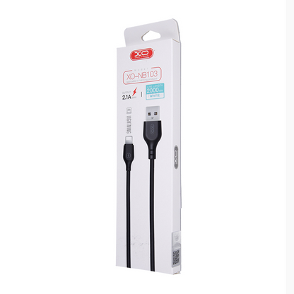 Καλώδιο Δεδομένων και Φόρτισης USB-A - microUSB XO Design NB103, 18W, 1m, Λευκό