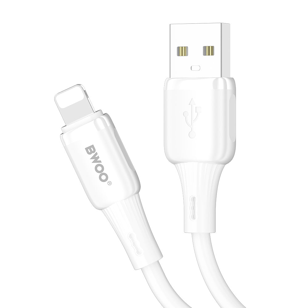 USB-A to Lightning Data and Charging Cable BWOO X329L, 15W, 1m, White