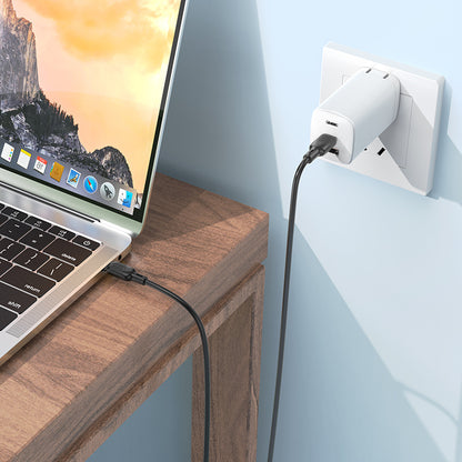 USB-C Data and Charging Cable - USB-C Borofone BX113 Lenny, 60W, 1m, Black