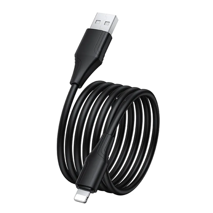 USB-A to Lightning Data and Charging Cable HOCO X124, 18W, 1m, Black