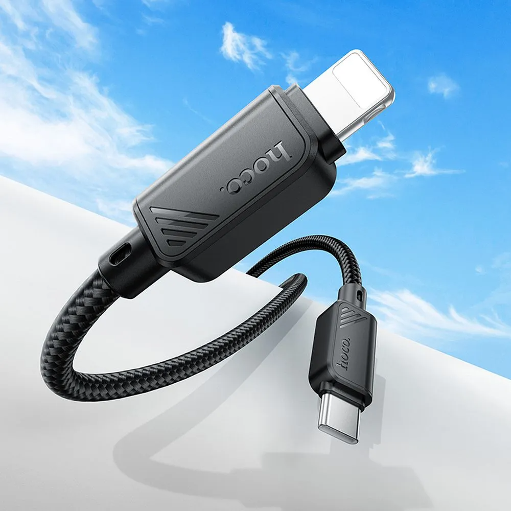 USB-C to Lightning Data and Charging Cable HOCO X113, 27W, 1m, Black