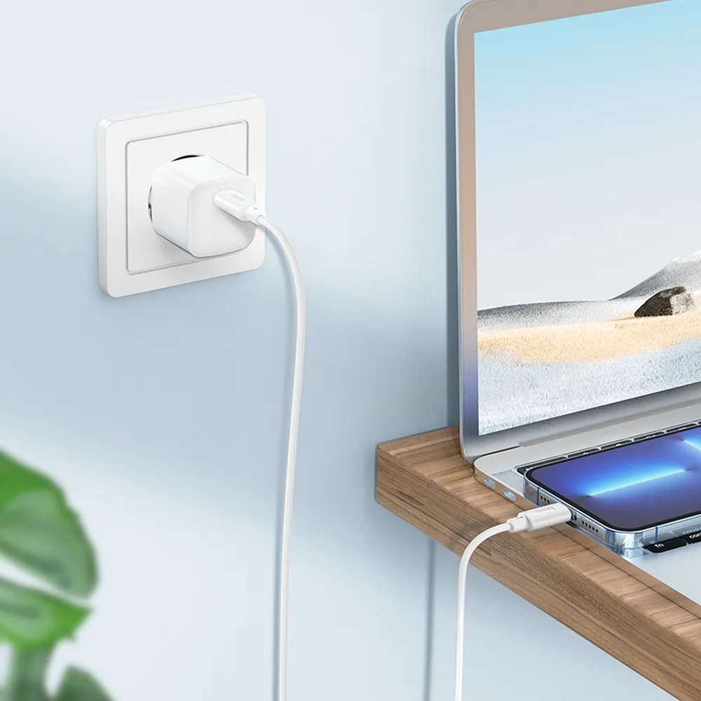 Καλώδιο Δεδομένων και Φόρτισης USB-C - Lightning HOCO X88, 20W, 1μ, Λευκό