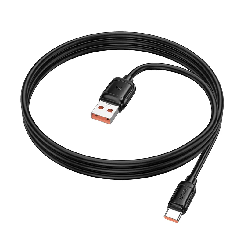 USB-A to USB-C Data and Charging Cable HOCO X115, 100W, 1m, Black
